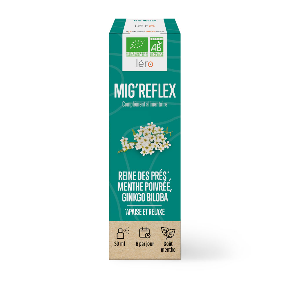 Lero Mig'Reflex Rilassante e lenitivo biologico Aroma di menta 30ml