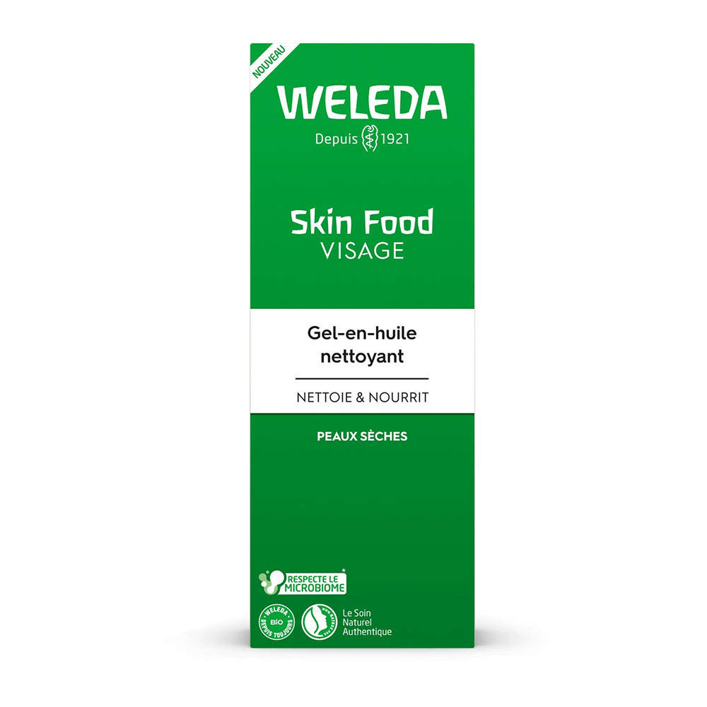 Weleda Skin Food Gel-in-olio detergente viso per pelli secche 75ml