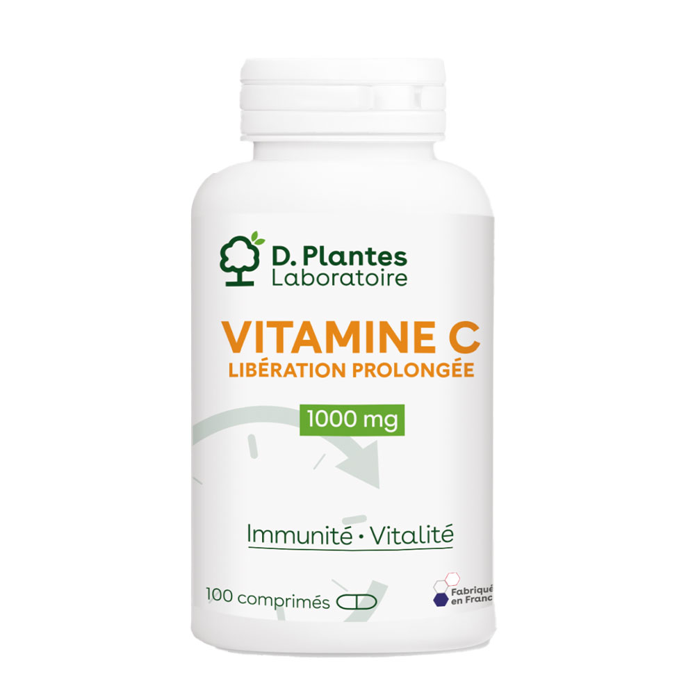 D. Plantes Vitamina C a rilascio prolungato 1000 mg Immunità e vitalità 100 compresse