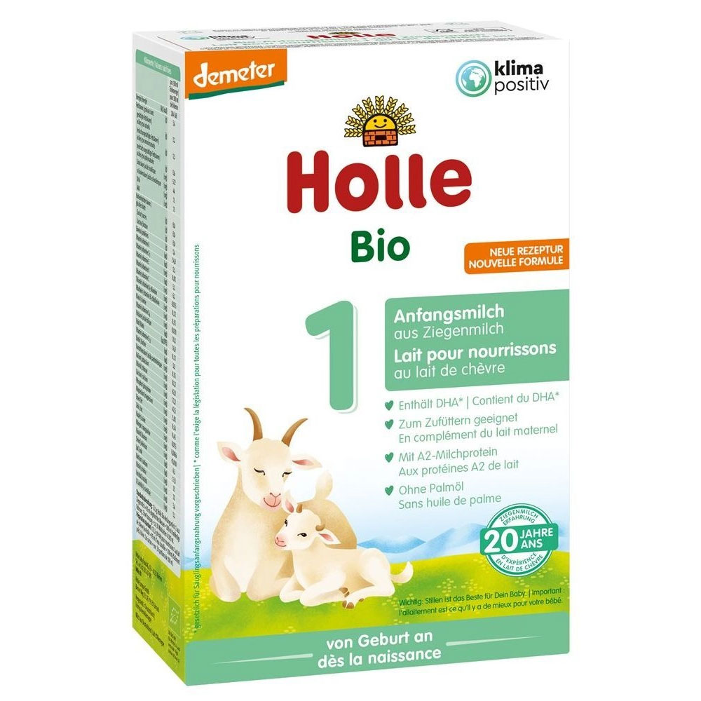 Holle Pural Latte per lattanti 1 con latte di capra biologico Da 0 a 6 mesi 400g