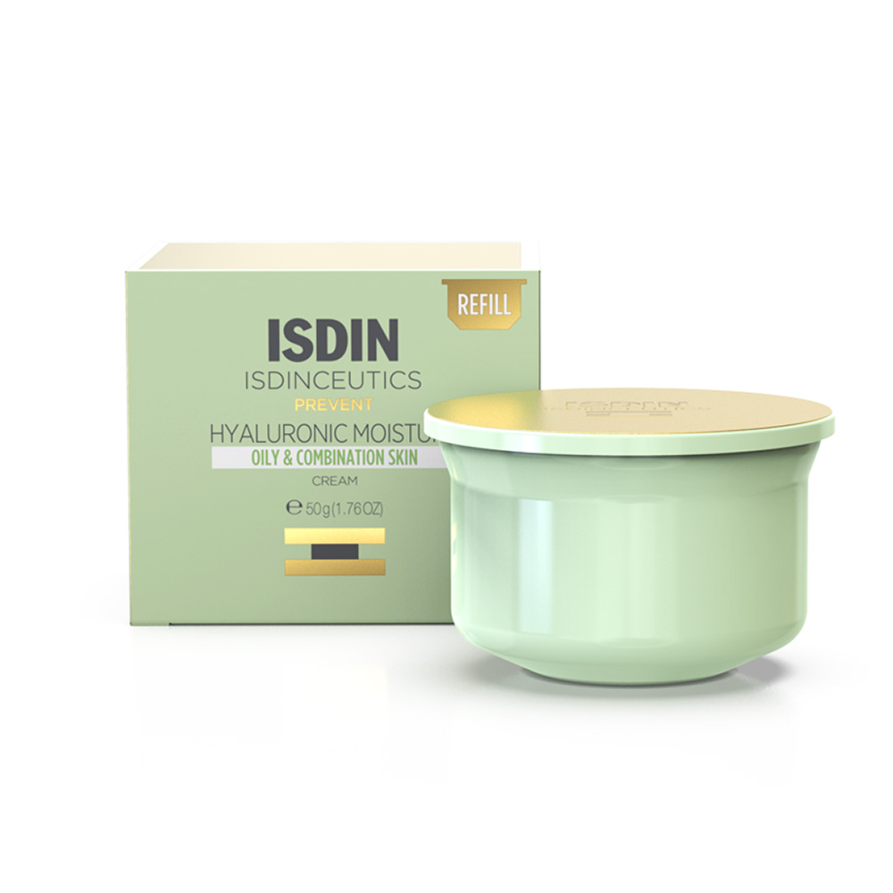 Isdin Hyaluronic Moisture Ricarica di Crema Viso Idratante Anti-Età 50g