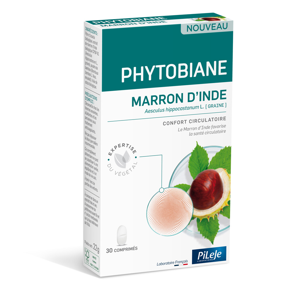 Pileje Phytobiane Marron d’Inde integratore alimentare per il benessere circolatorio 30 compresse