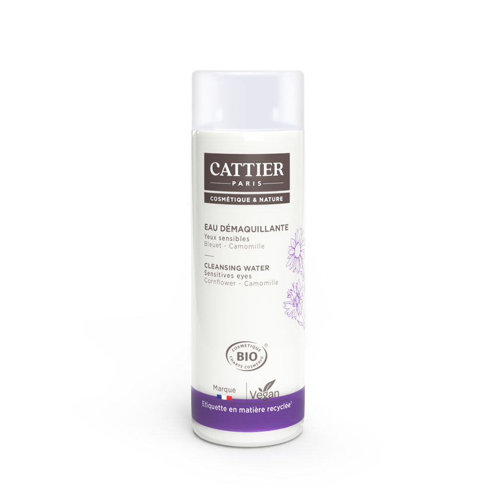 Cattier Pétale d'Iris acqua struccante bio alla camomilla per occhi sensibili 150ml