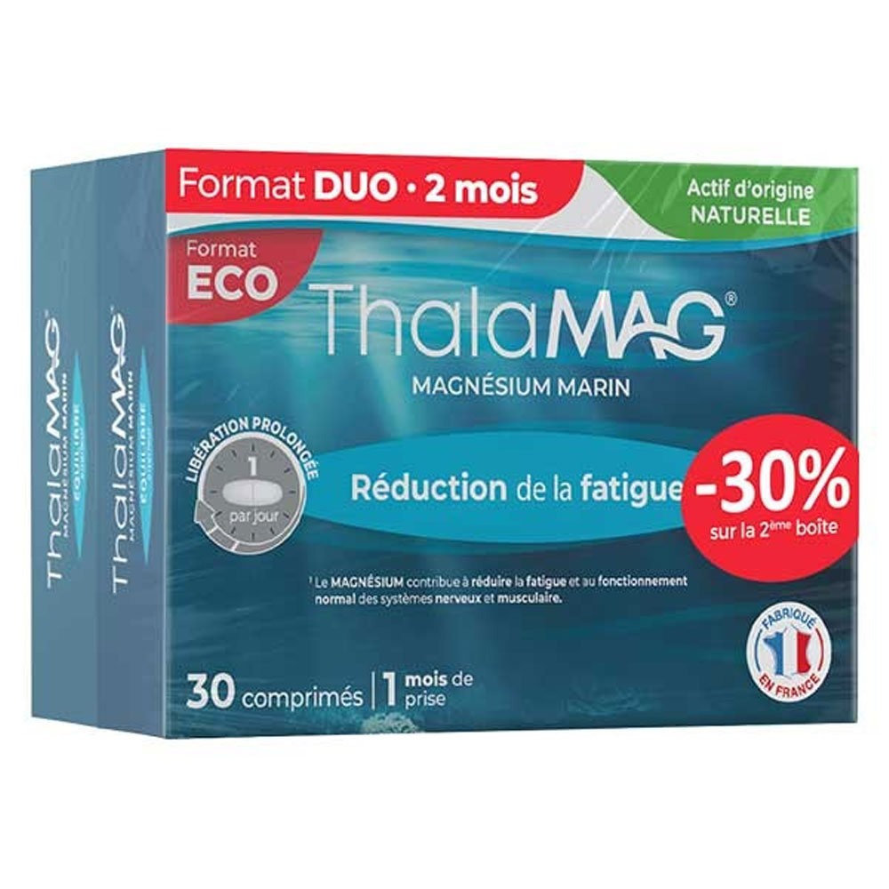 Thalamag Riduzione della stanchezza magnesio marino con magnesio marino 2x30 compresse