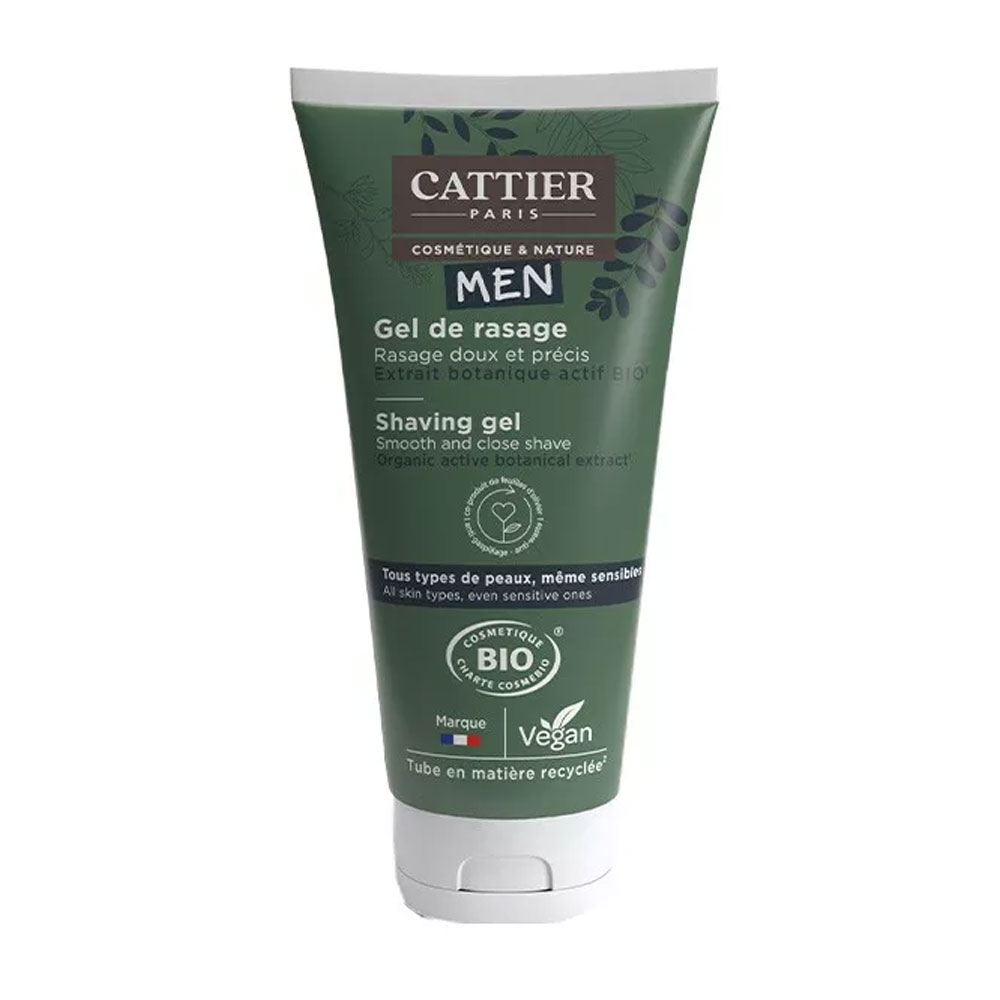 Cattier Uomo Gel da Rasatura Bio Delicato e preciso 150 ml
