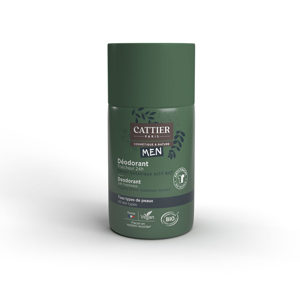Cattier Uomo Deodorante biologico roll on Freschezza 24h 50ml