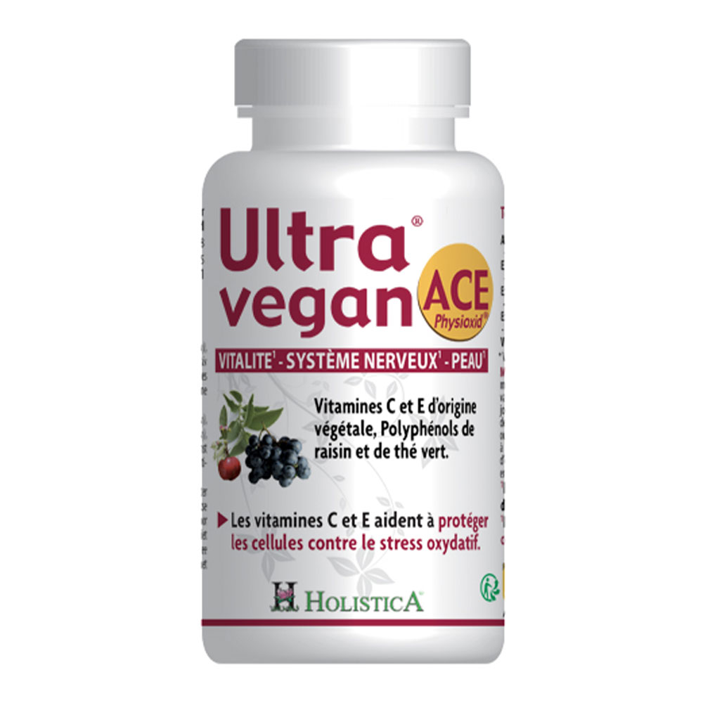 Holistica Ultra Vegan Vitalità Sistema nervoso Pelle ACE Physiodix 40 capsule