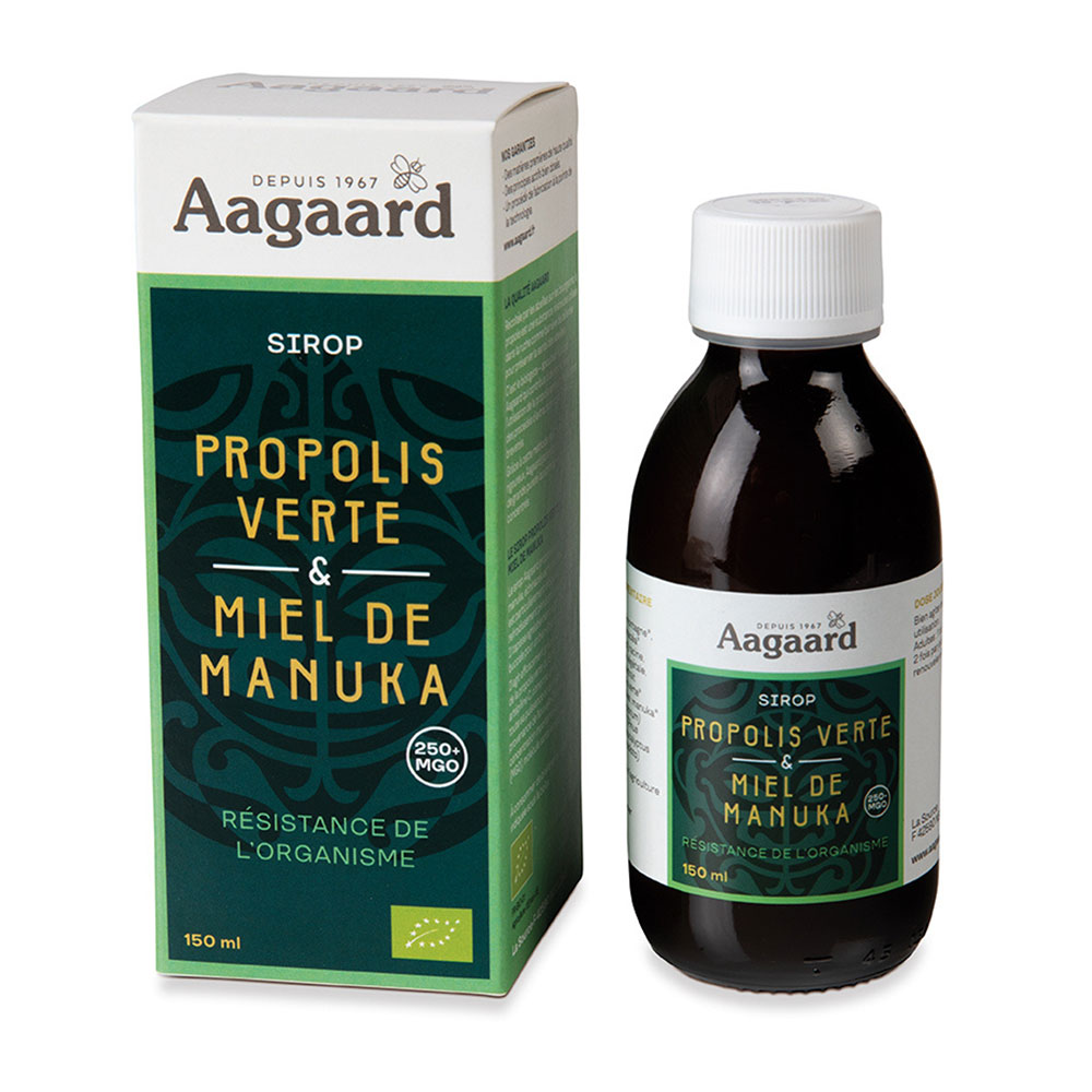 Aagaard Propoli Verde E miele di Manuka bio 150 ml
