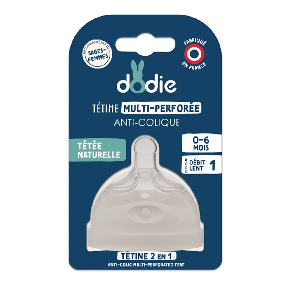 Dodie Tettarella multiforo Anti-colica Silicone