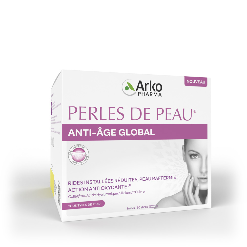 Arkopharma Perles De Peau Trattamento anti-età globale 30 bastoncini