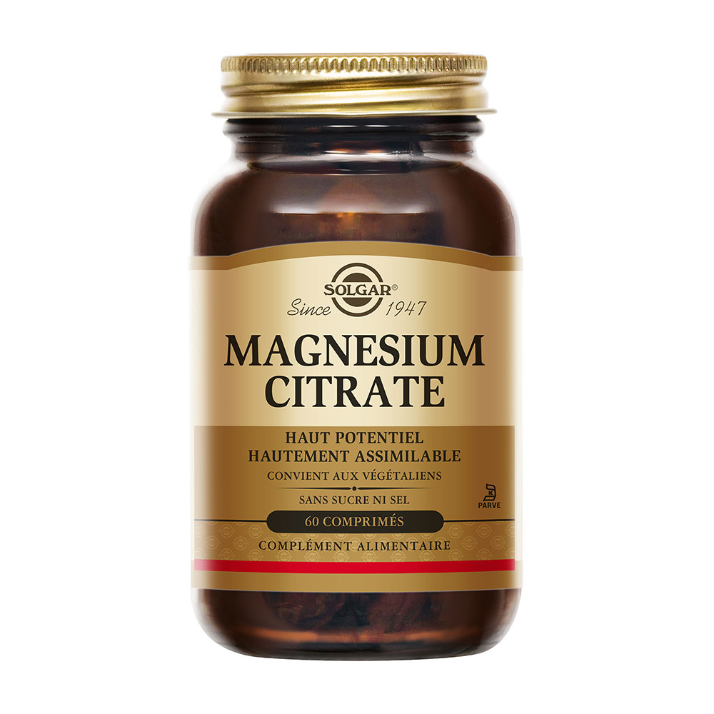 Solgar Magnesio citrato vitalità e stanchezza 60 capsule
