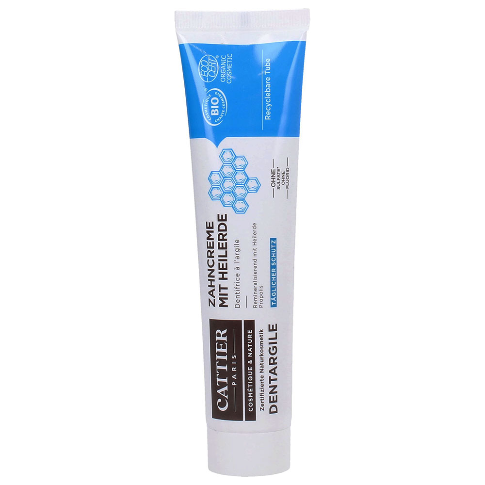 Cattier Dentifricio Rimineralizzante argilla e propoli bio 75ml