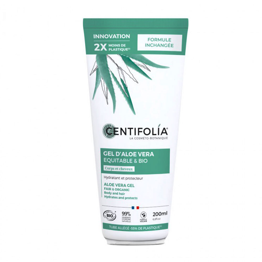 Centifolia Gel Aloe Vera Idratante e protettivo tutti i tipi di pelle, corpo e capelli 200 ml