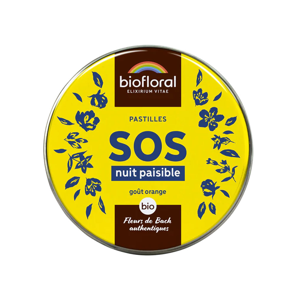 Biofloral Pastiglie SOS Notte Serena Bio Gusto Arancia 50g