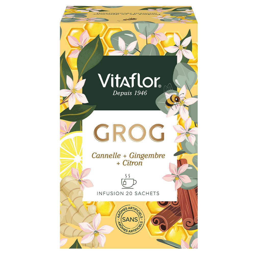 Vitaflor Infuso rinvigorente di Grog 20 borse