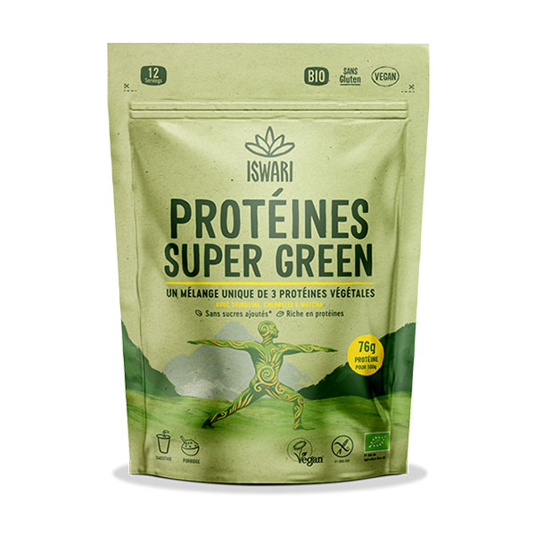 Iswari Proteine vegetali Super Green bio 250g