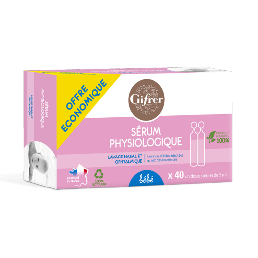 Gifrer Physiologica Siero fisiologico per neonati, bambini e adulti 40x5ml