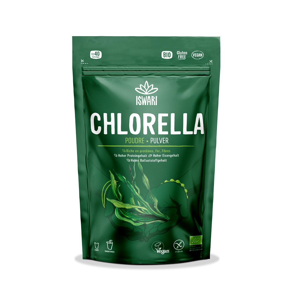 Iswari Super Aliment Pur Clorella in polvere Biologica 125g