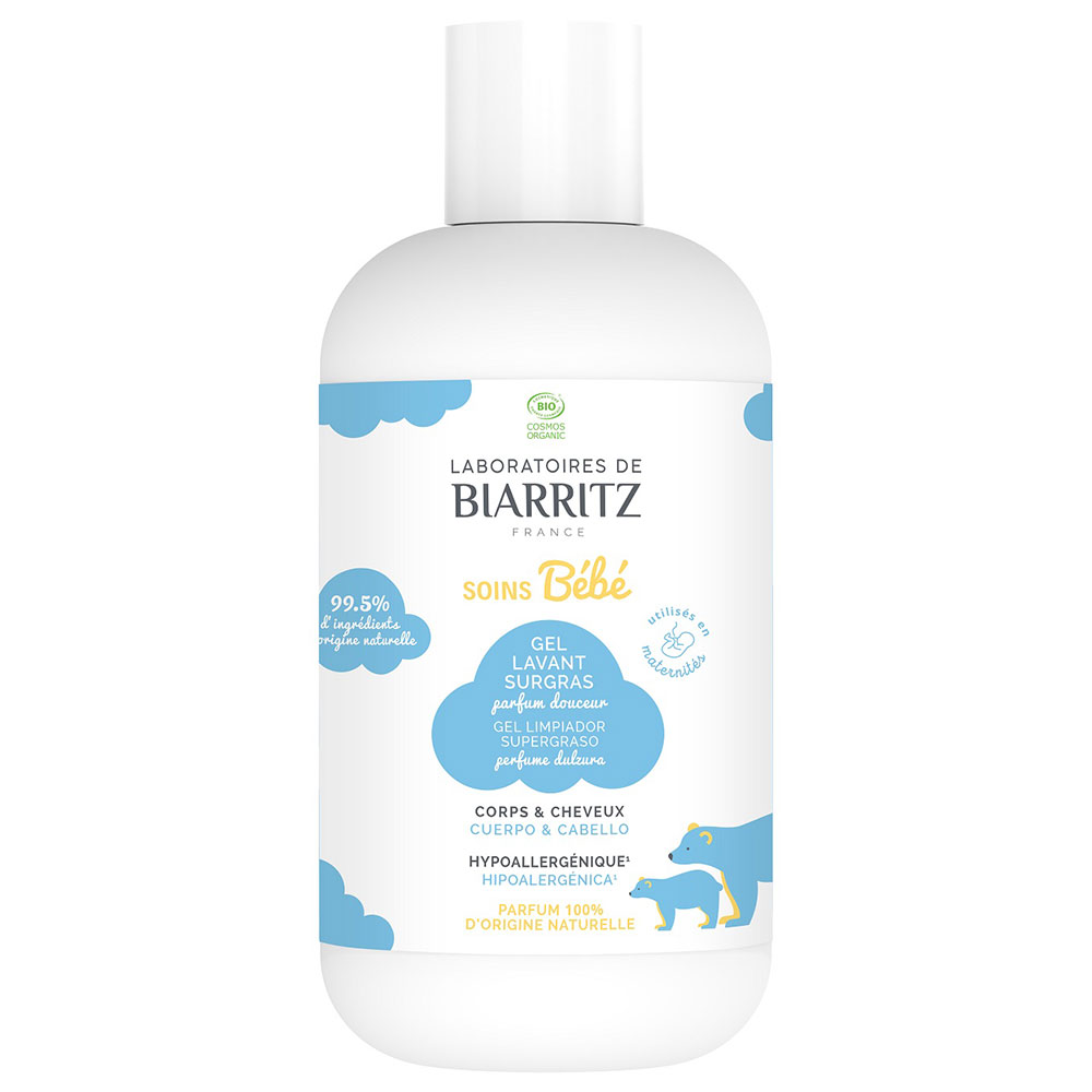 Laboratoires De Biarritz Prodotti per Neonato Gel detergente bio Profumo delicato Corpo e Capelli 200ml