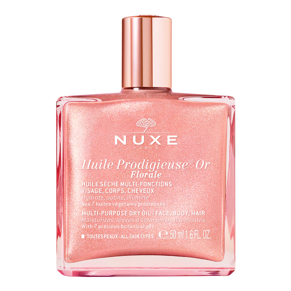 Nuxe Huile Prodigieuse Olio secco multifunzione oro fiorale per viso, corpo e capelli 50 ml