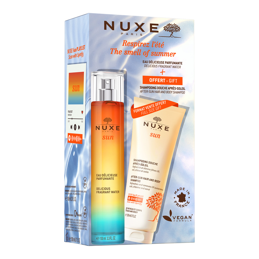 Nuxe Sun Cofanetto Eau Delicieuse + doccia schiuma dopo sole
