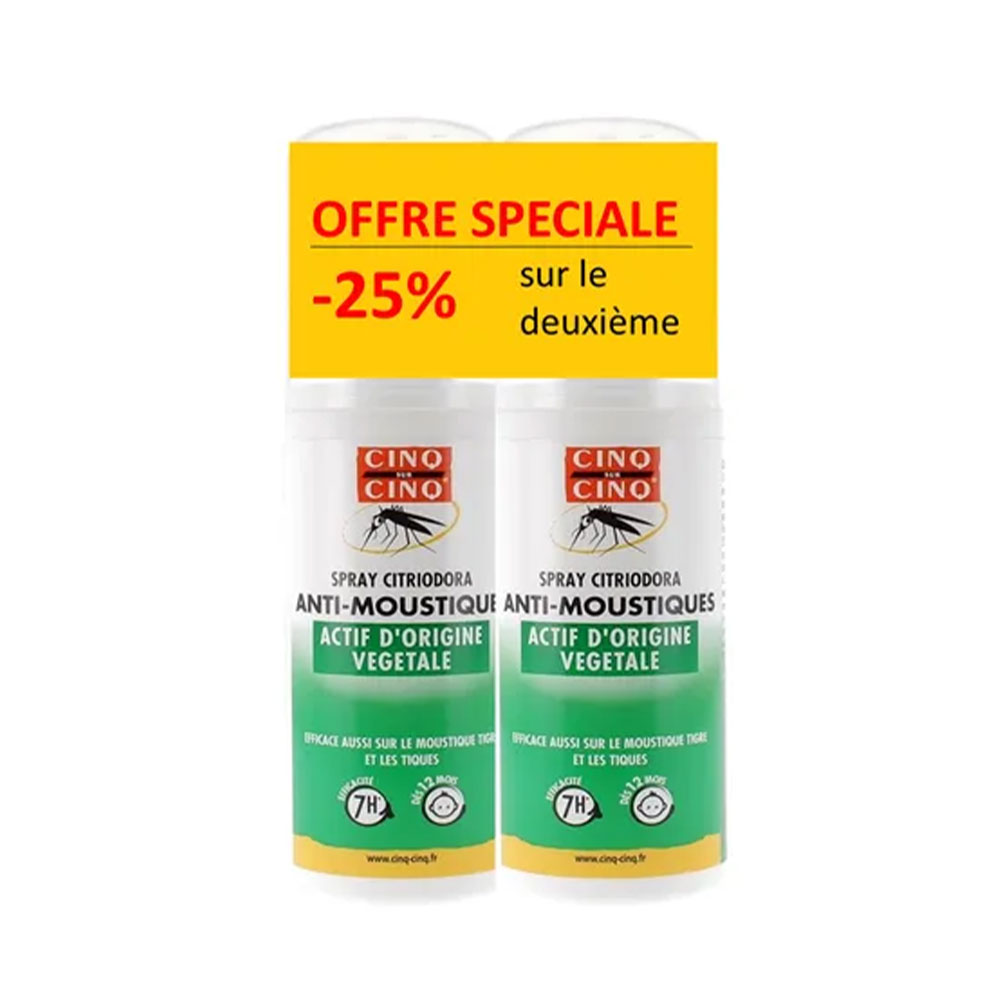 Cinq Sur Cinq Citriodora Spray antizanzare 2x100ml