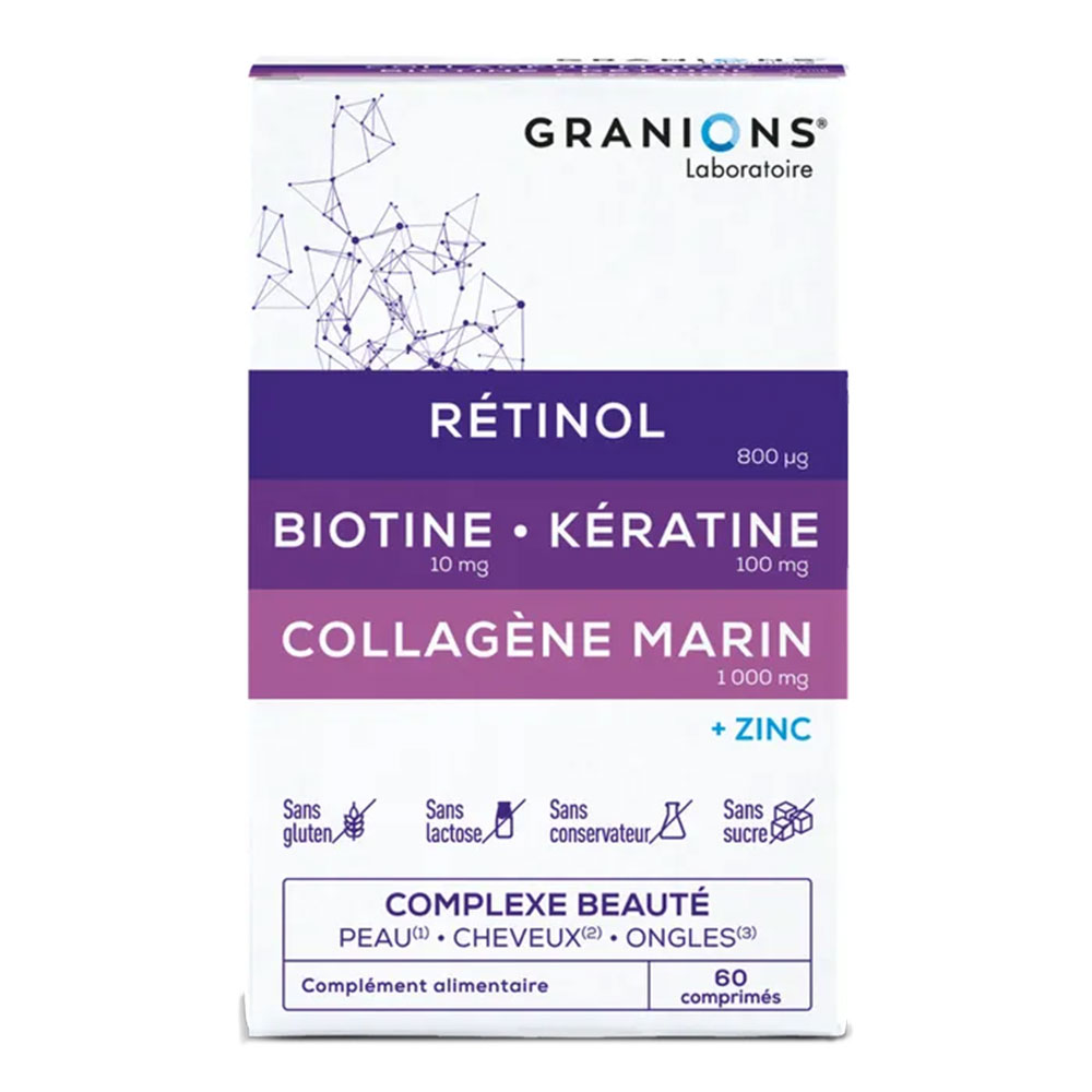 Granions Complexe Bellezza per pelle, capelli e unghie 60 compresse