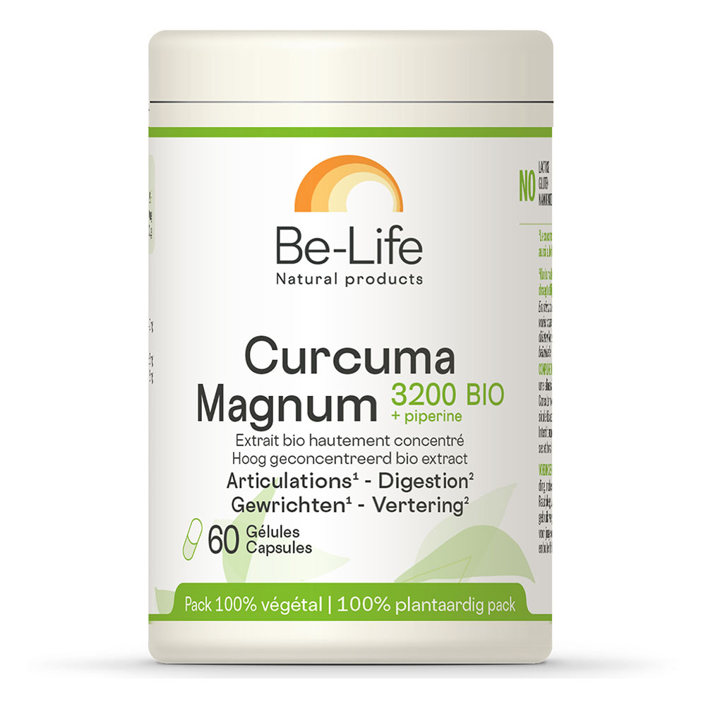 Be-Life Curcuma Magnum + Piperina Organica 60 Gelule 3200 mg