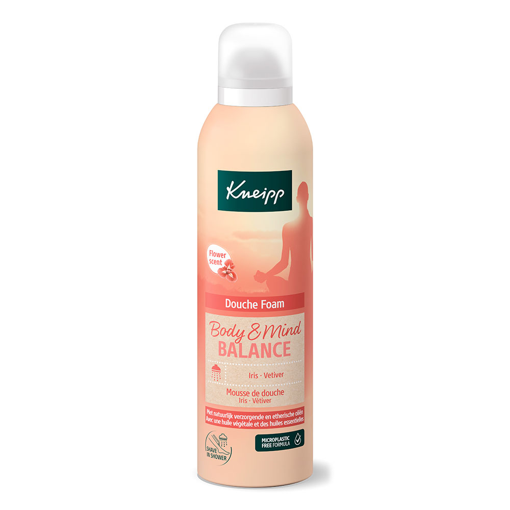 Kneipp Body & Mind Balance Doccia schiuma Iris Vetiver 200 ml