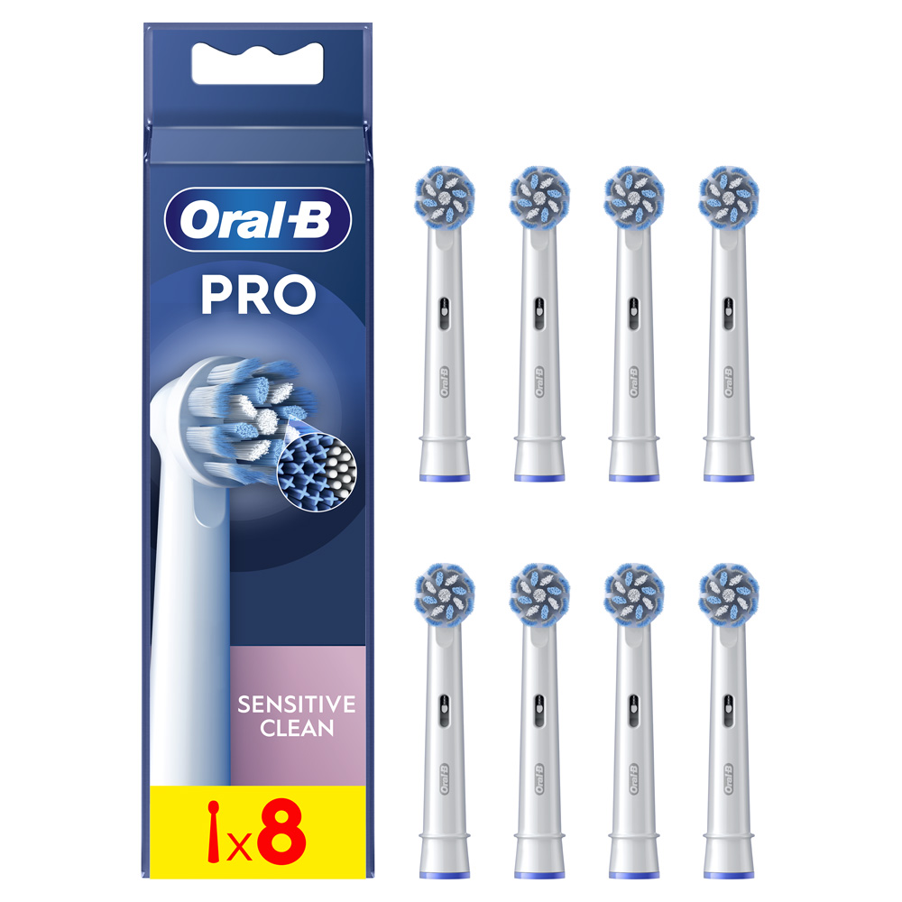 Oral-B Sensitive Clean Spazzoline per spazzolino elettrico 8 unità