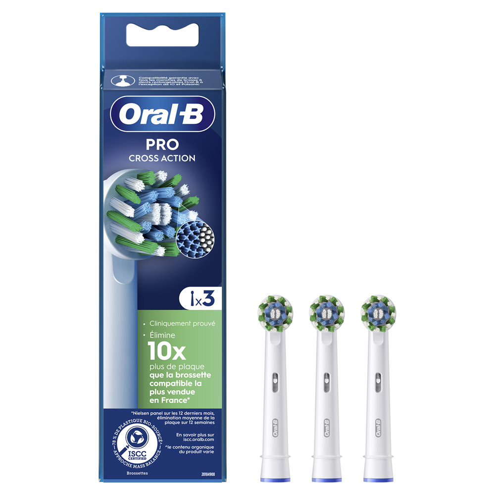 Oral-B Cross Action Testine per spazzolino elettrico 3 unità