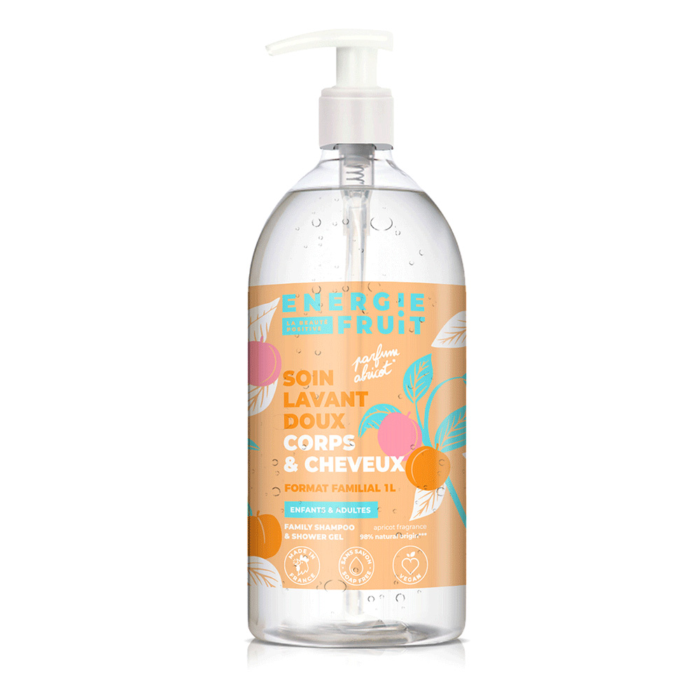 Energie Fruit Doccia delicata corpo e capelli albicocca dolce 1 l
