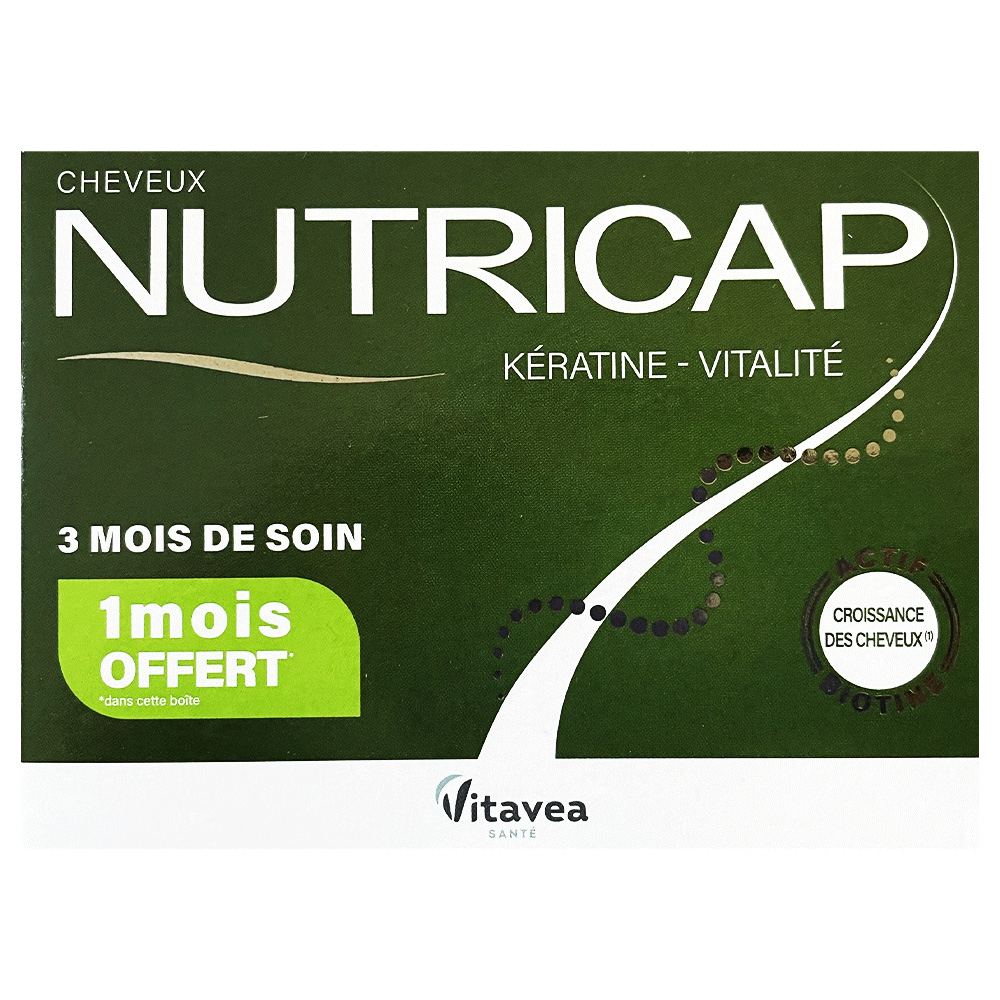 Vitavea Santé Integratore per capelli Nutricap cheratina vitalità 90 Capsule
