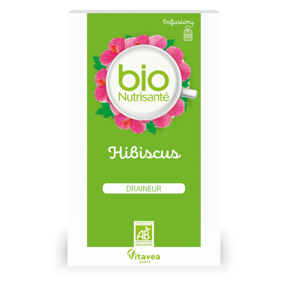 Vitavea Santé BioNutrisanté Infusion Hibiscus Draineur 20 bustine