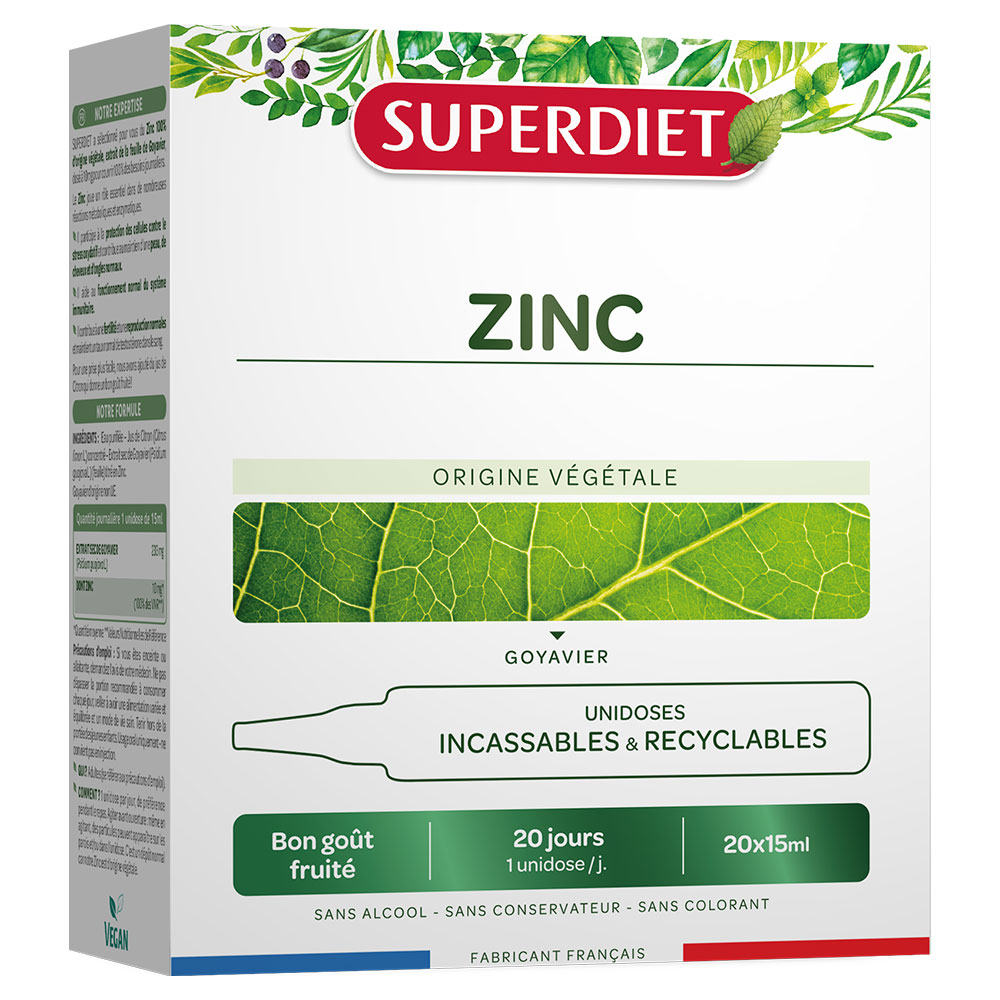 Superdiet Zinco Origine della pianta 20x15ml