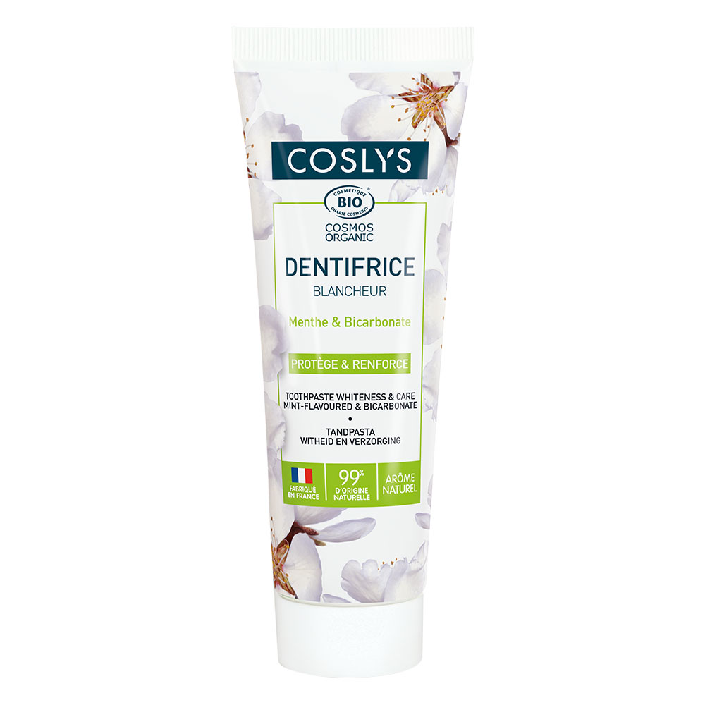 Coslys Dentifricio sbiancante Bio Menta 100g