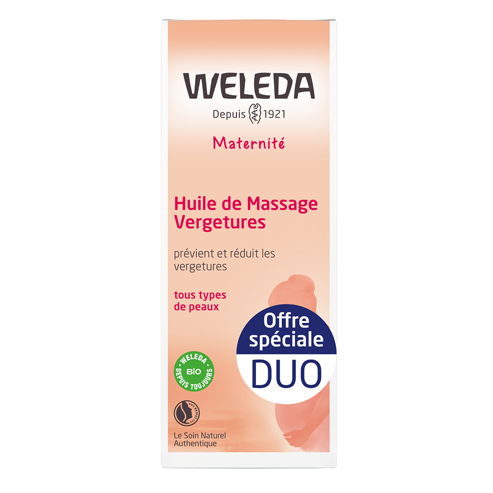 Weleda Olio Da Massaggio Per Smagliature Maternita 2x100ml