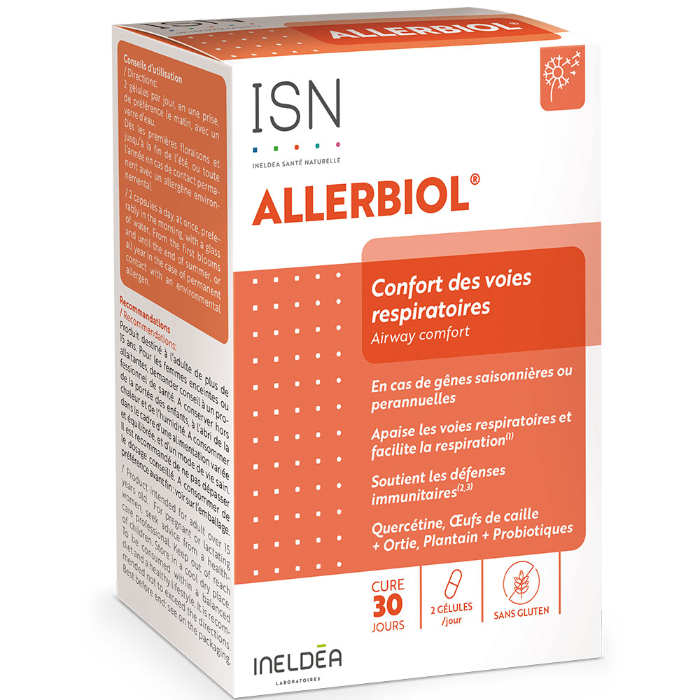 Ineldea Santé Naturelle Allerbiol® Comfort per la respirazione 60 capsule