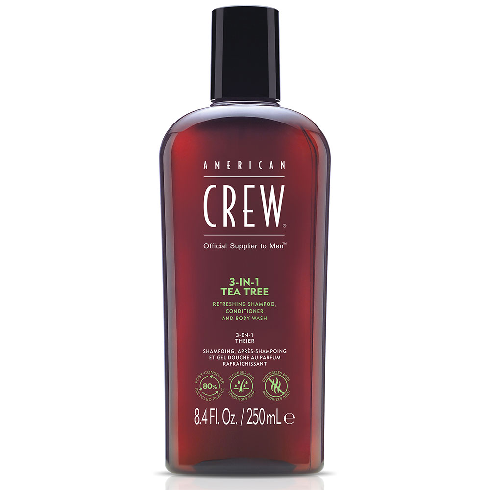 American Crew Shampoo 3 in 1 al Tea tree 250ml