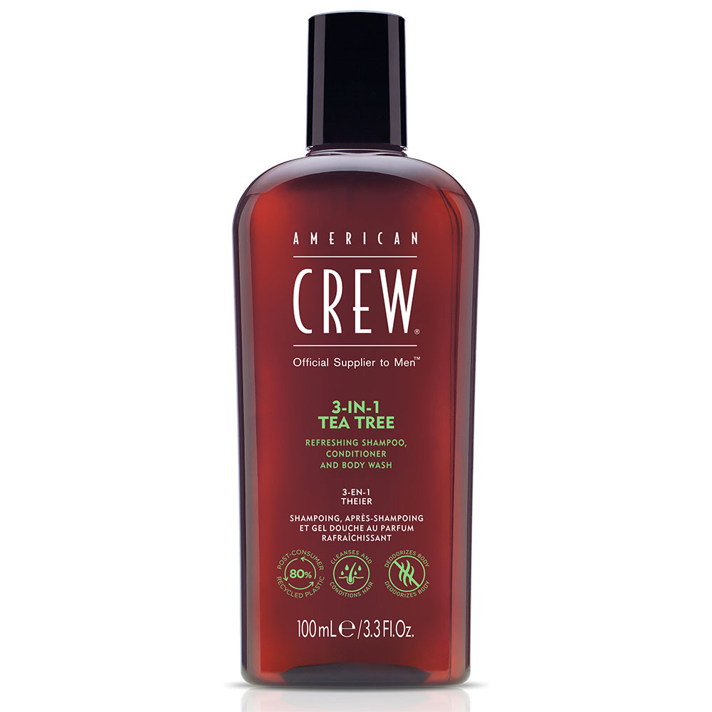 American Crew Shampoo 3 in 1 al Tea tree 100ml