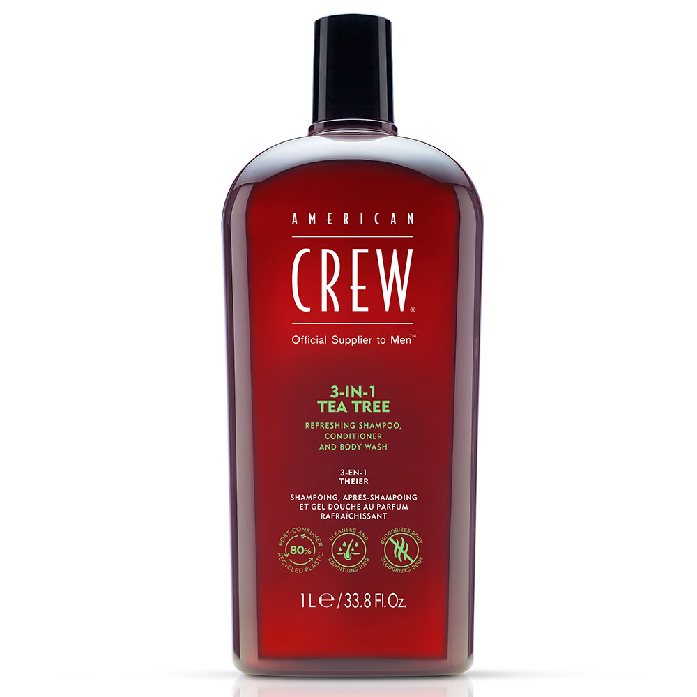 American Crew Shampoo 3 in 1 al Tea tree 1L