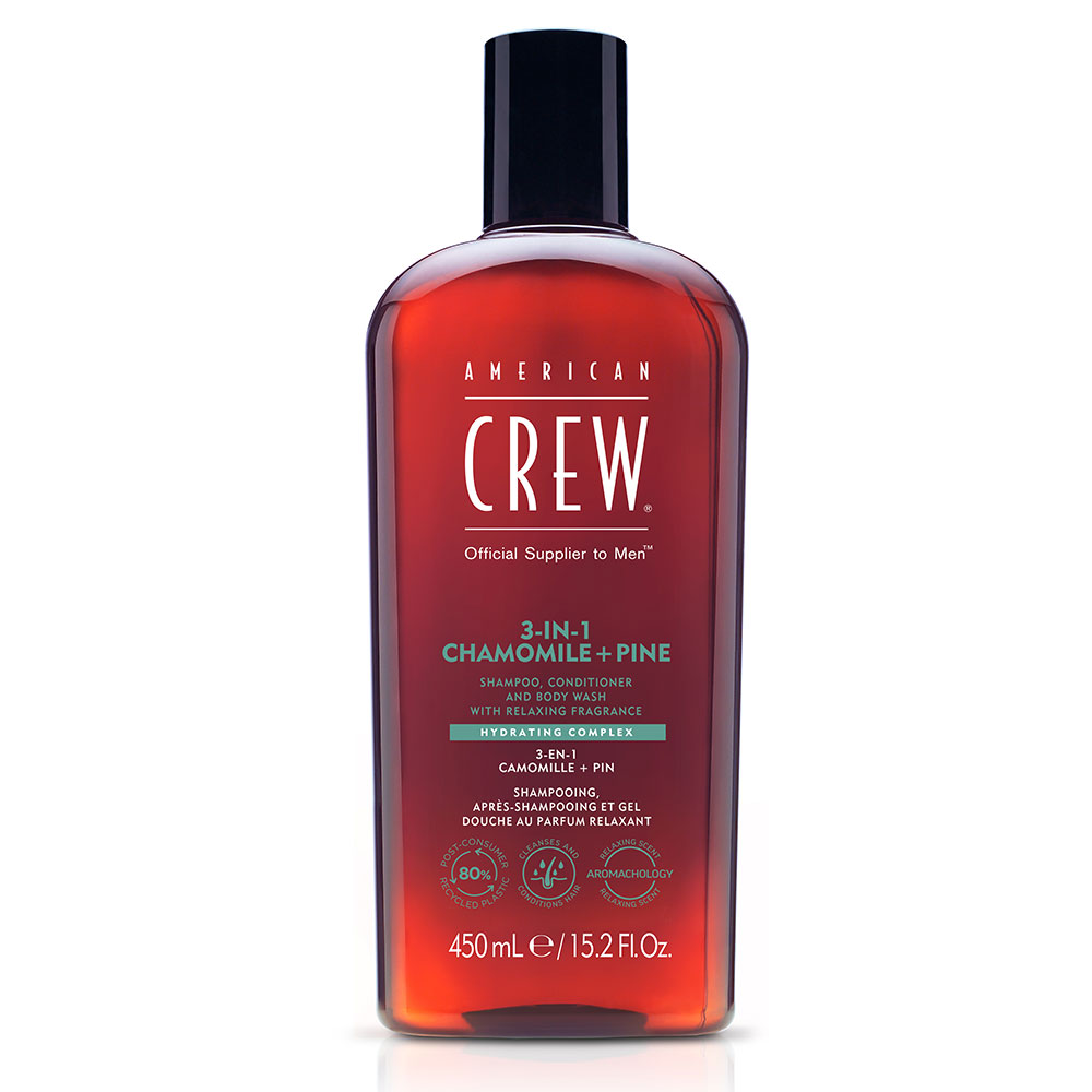American Crew Shampoo 3 in 1 Camomilla + Pino 450ml