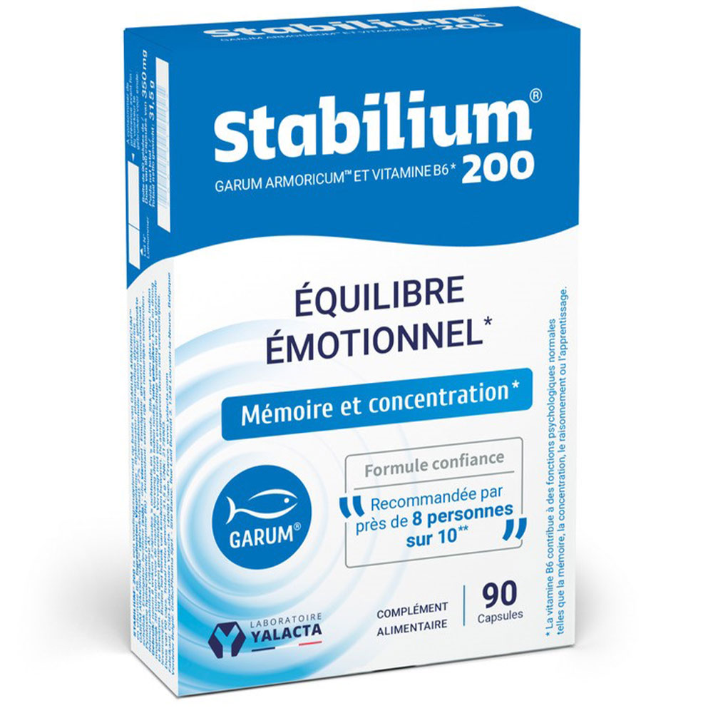 Yalacta Stabilium 200 Garum Armoricum e vitamina B6 90 Capsule