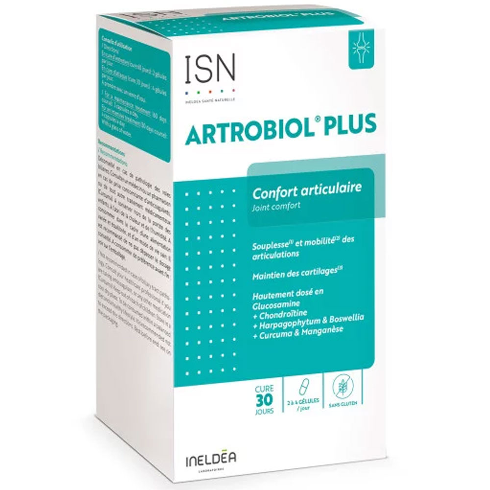 Ineldea Santé Naturelle Artrobiol Plus Benessere articolare Flessibilità e mobilità Comfort Articolare 120 capsule
