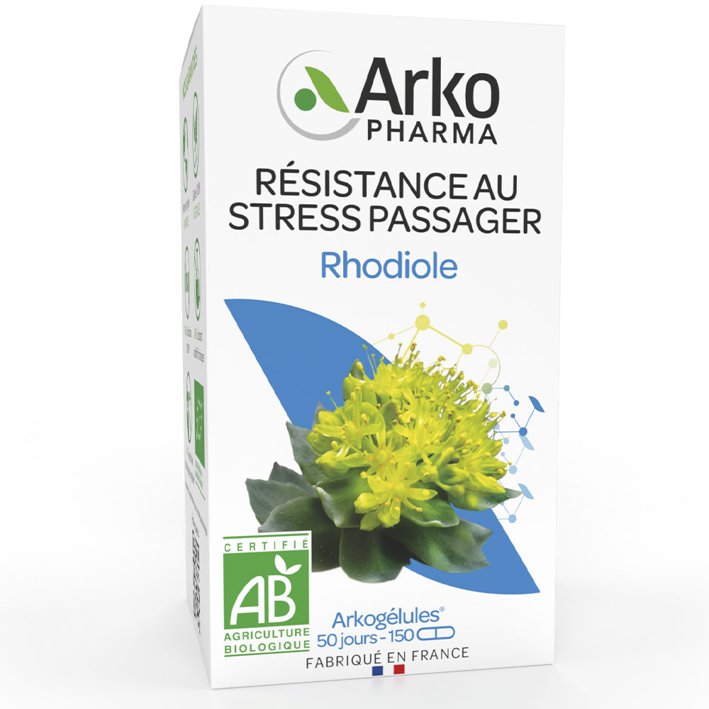 Arkopharma Arkocapsule Rodiola per stress passeggero 150 Capsule