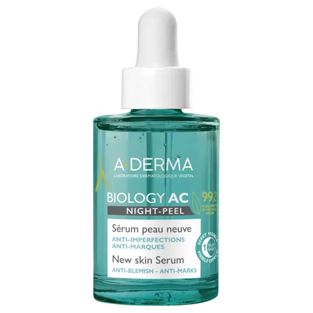 A-Derma Biology AC Siero night-peel effetto pelle nuova 30 ml