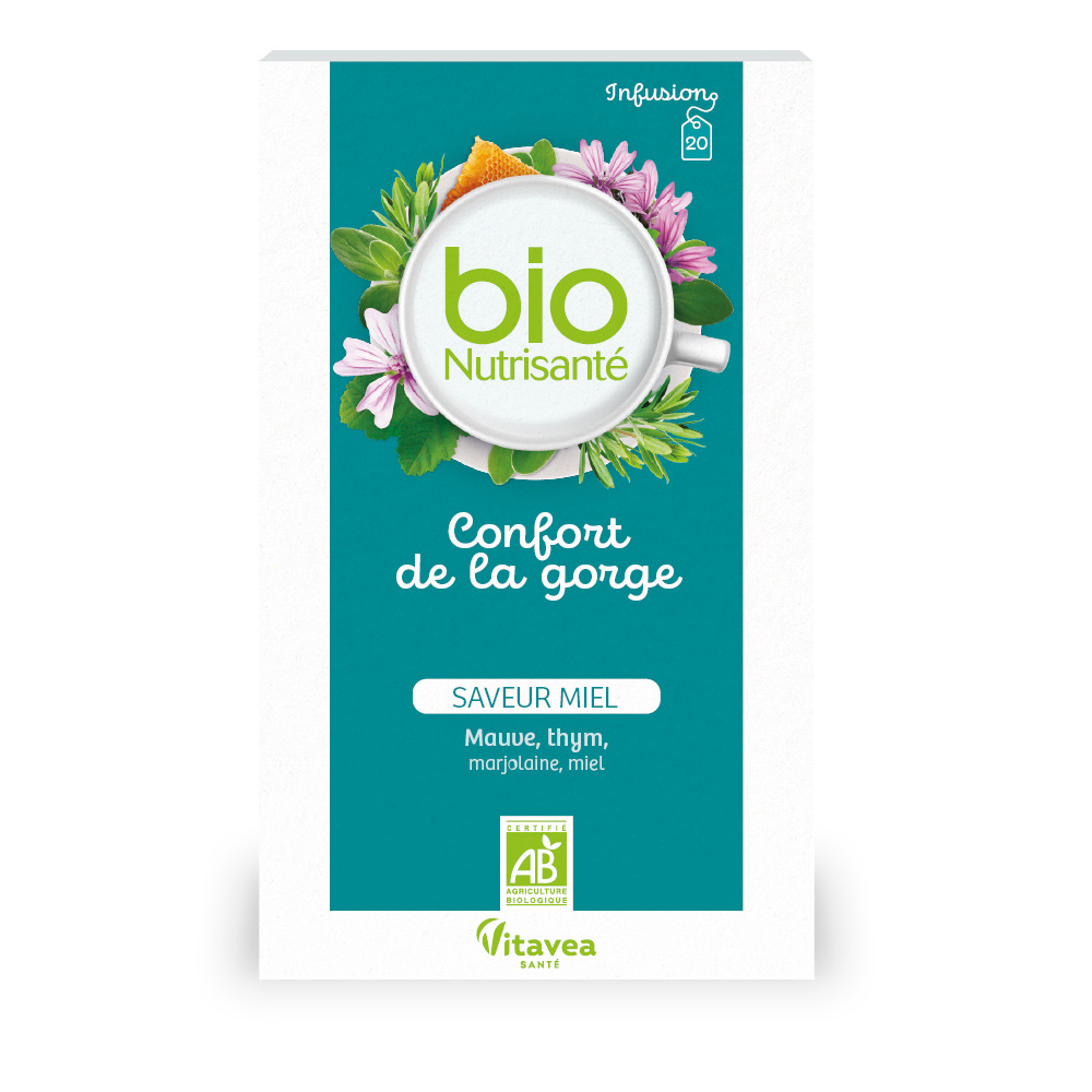 Vitavea Santé BioNutrisanté Infuso bio benessere della gola 20 bustine