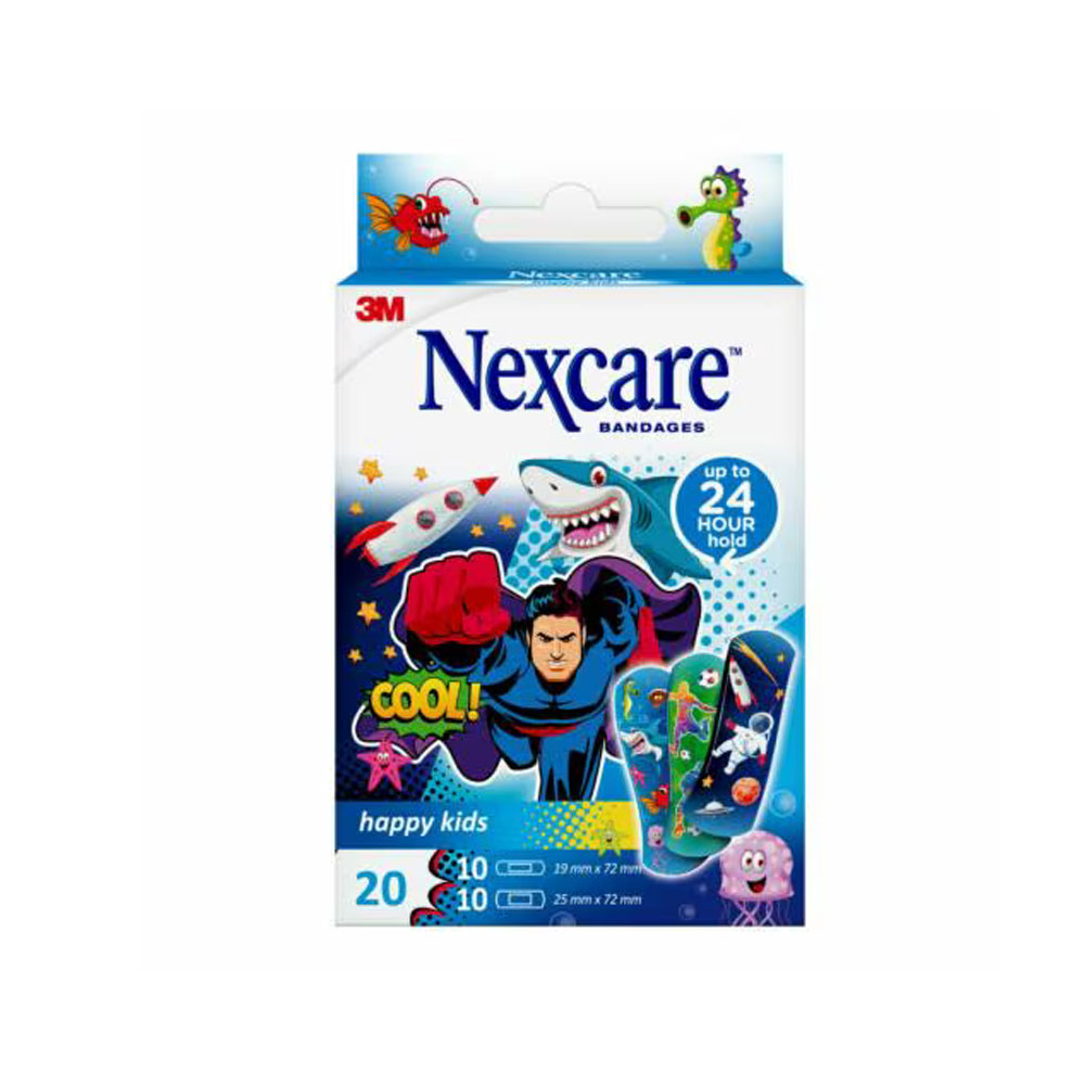 Nexcare Medicazioni per bambini Happy Kids Boys X20