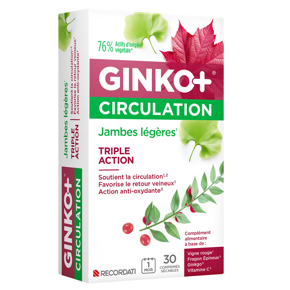Ginko+ Circulazione gambe leggere 30 compresse