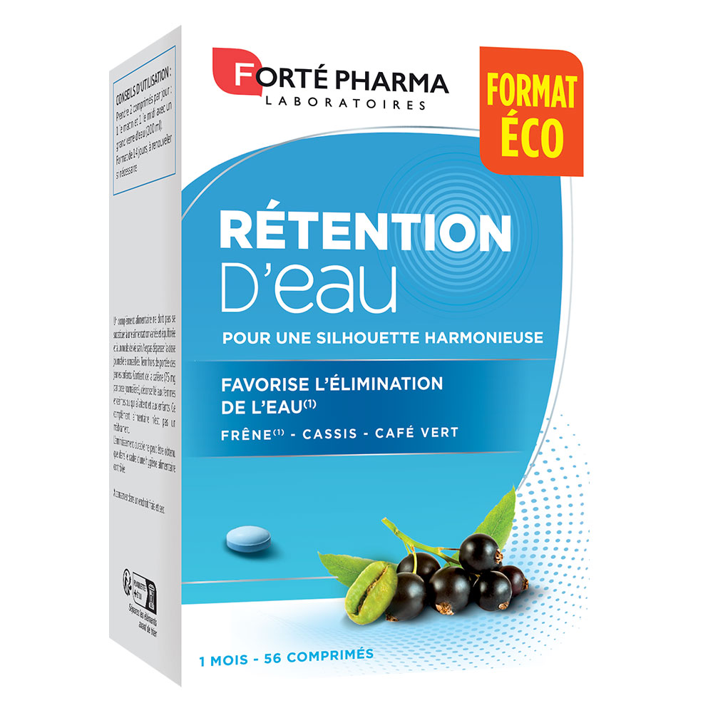 Forté Pharma Ritenzione idrica arricchito con frassino, ribes nero e caffè verde 56 compresse